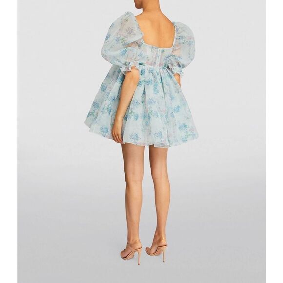 Selkie The Puff Mini Dress floral Print XS - Picture 3 of 13